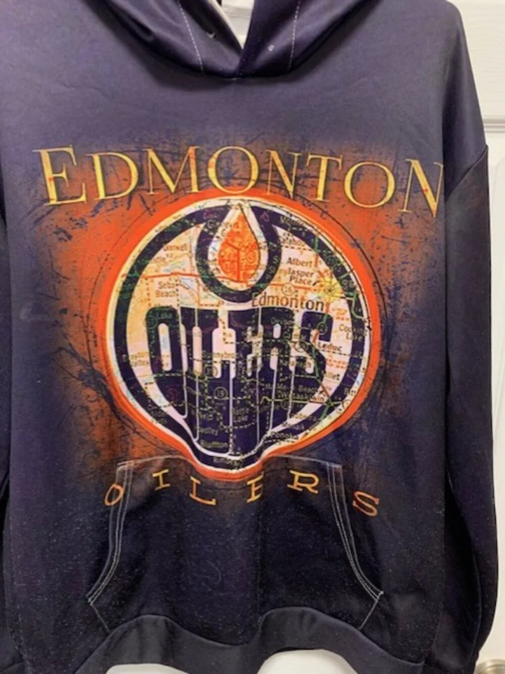 EDMONTON OILERS MENS HOODIE - Picture 2 of 3